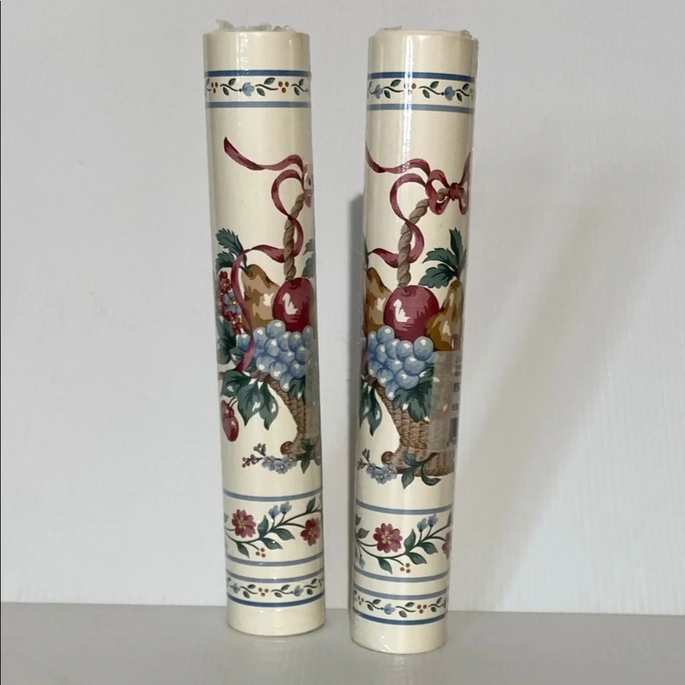 Wall Borders Rose Floral Ivy Fruit Basket Art Home Decor Set Bundle Lot 12 Pc